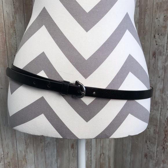 Coldwater Creek Accessories - Coldwater Creek black snakeskin embossed belt